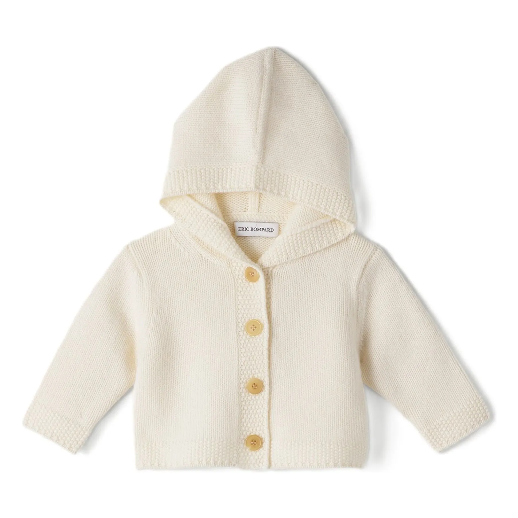 Bompard Ecru Cashmere Hooded Vest