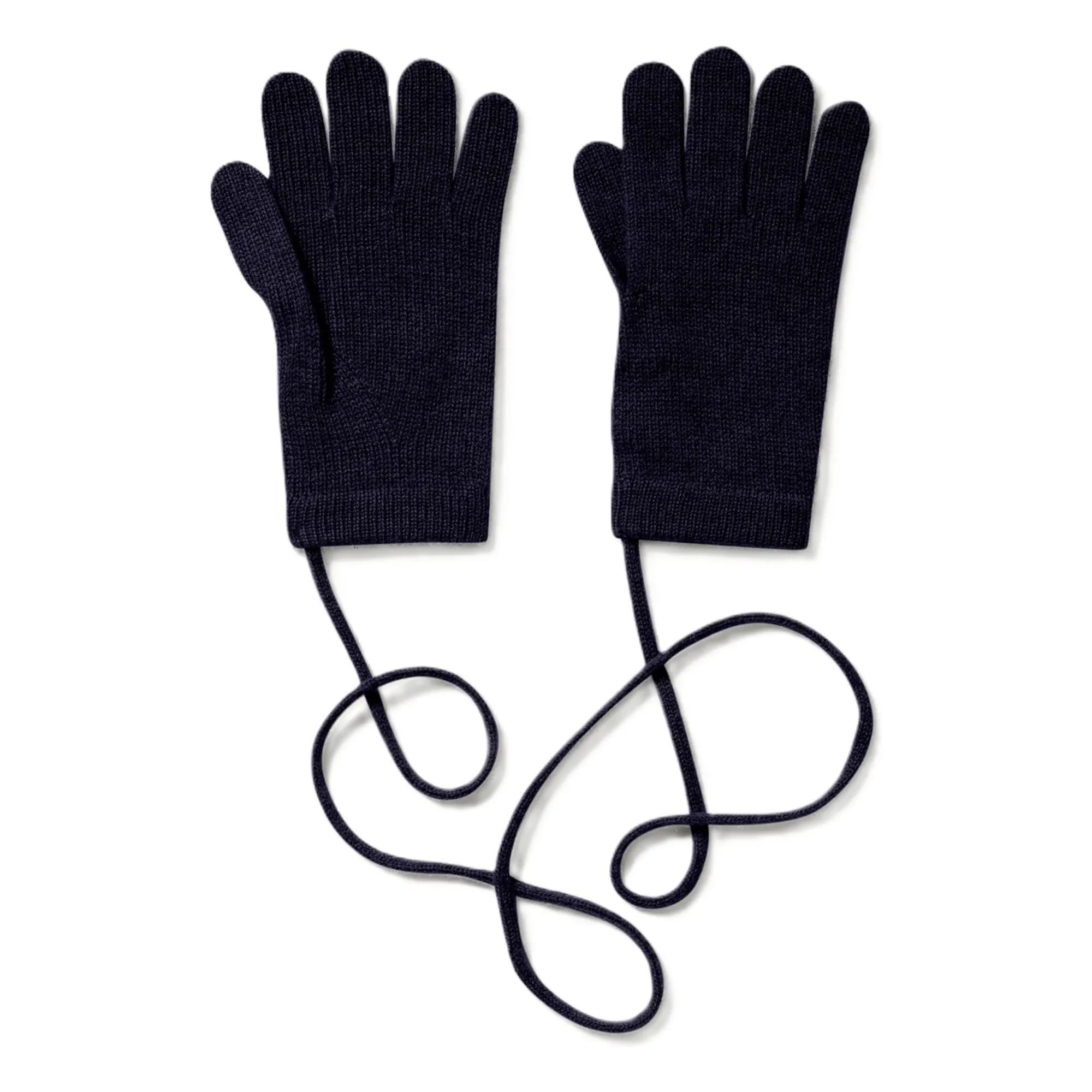 Bompard Navy Blue Cashmere Gloves