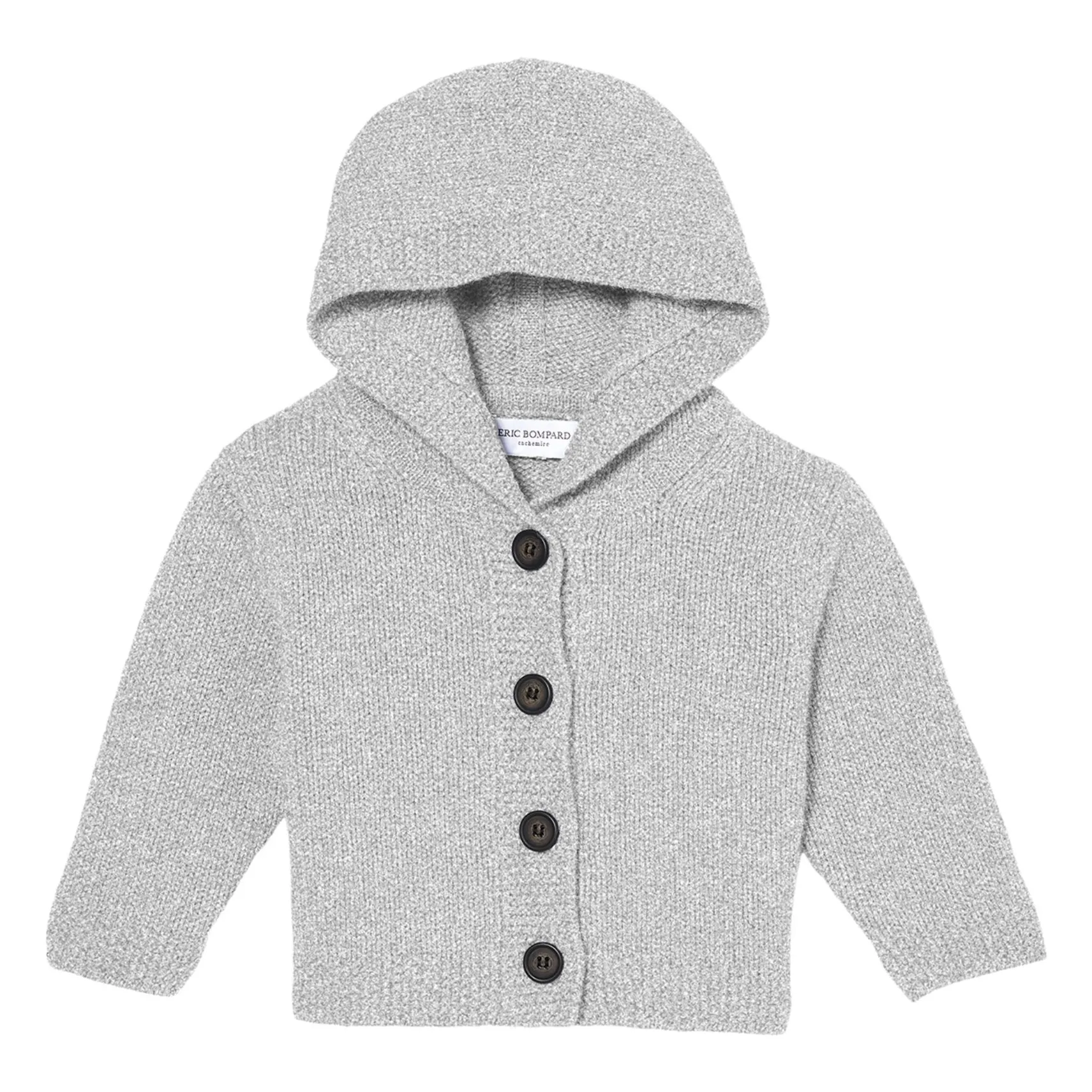 Bompard Grey Cashmere Hooded Vest