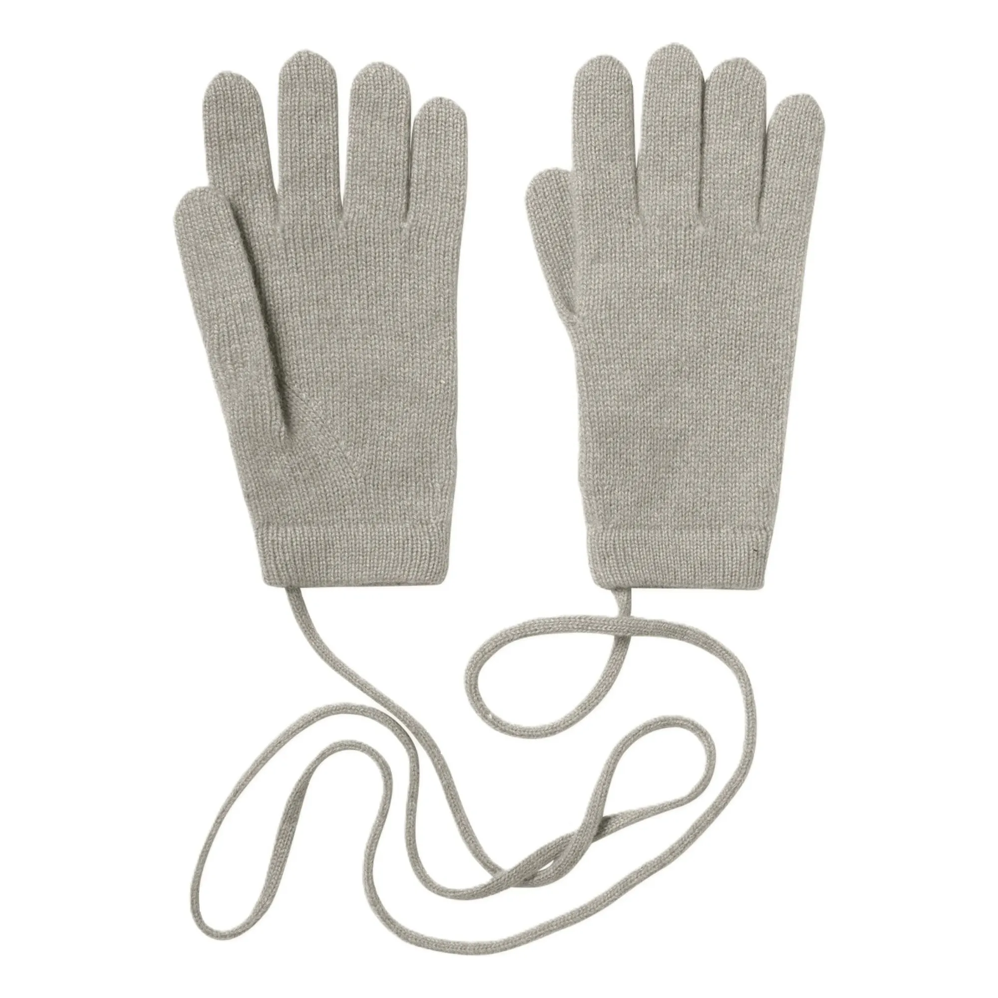 Bompard Grey Cashmere Gloves
