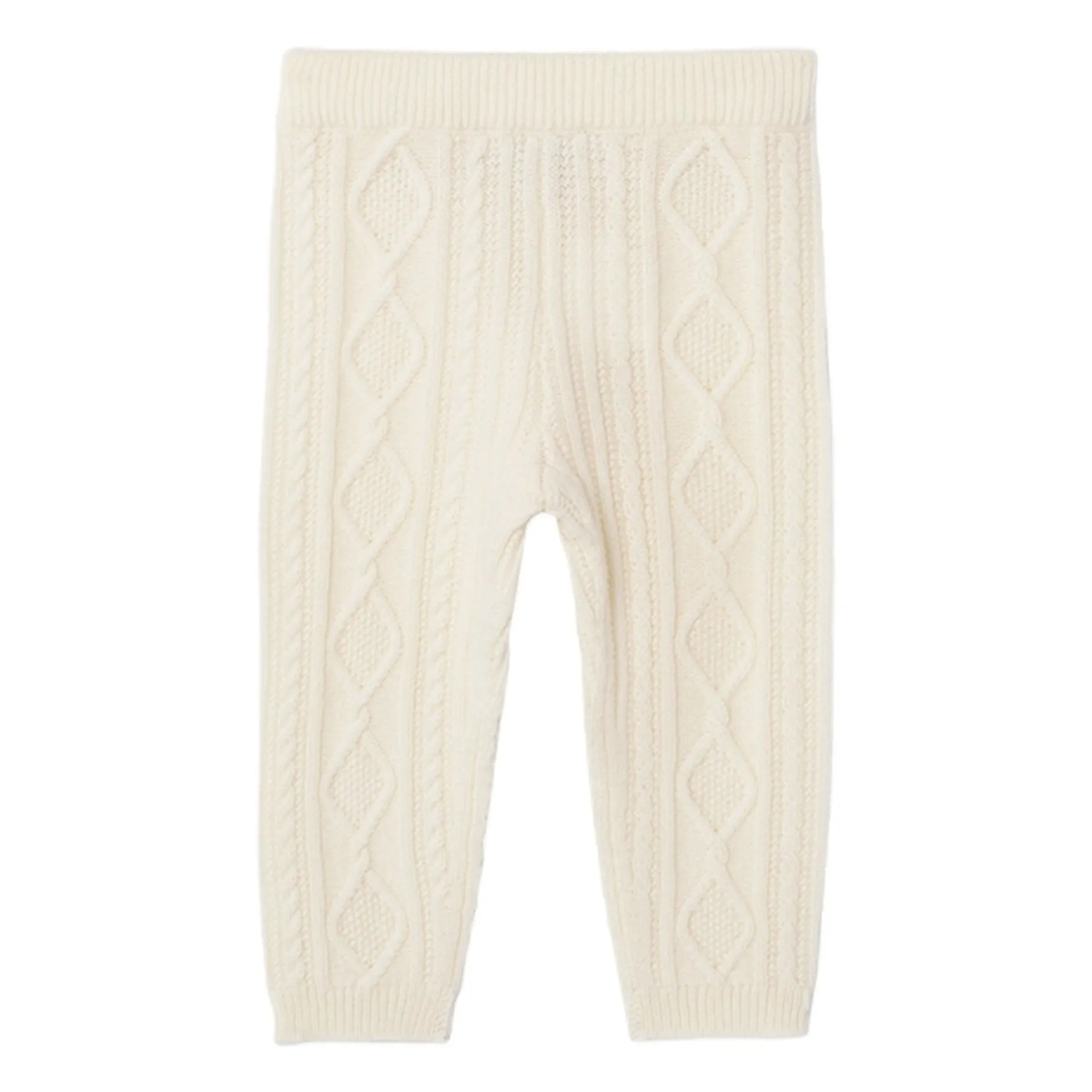 Bompard Unisex Infant Ecru Cashmere Twisted Pants