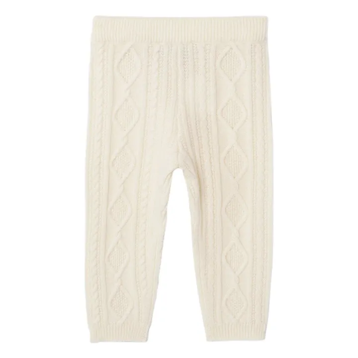 Pantalones retorcidos de cachemira | Crudo- Imagen del producto n°0