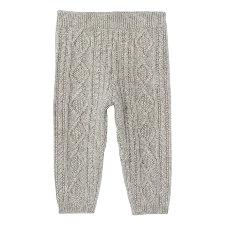 Pantalones retorcidos de cachemira | Gris- Imagen del producto n°0