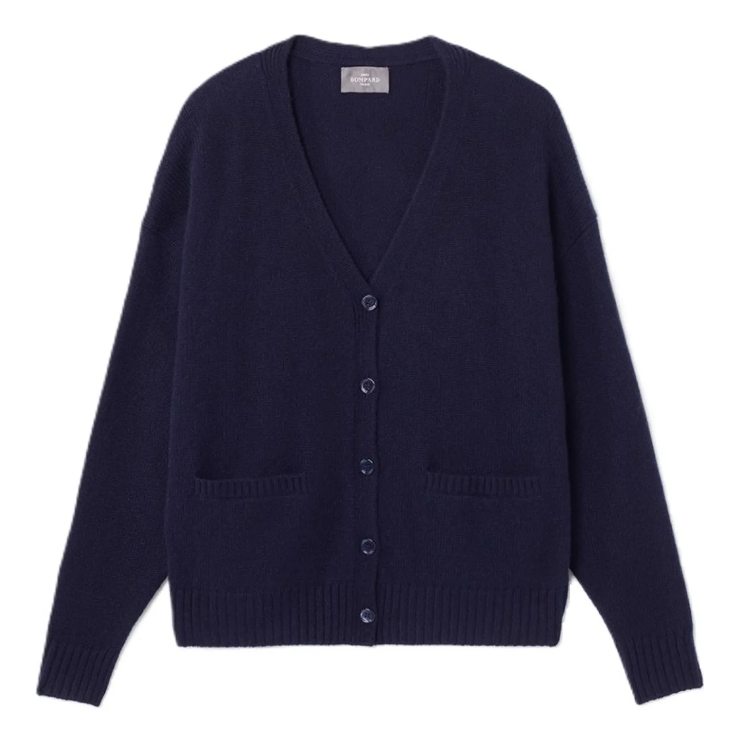 Bompard Women's Navy Blue Oversize Cashmere Vest