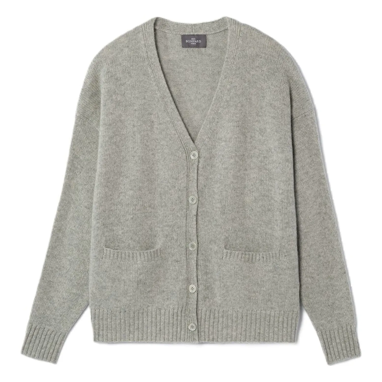 Bompard Women's Silver Grey Oversize Cashmere Vest