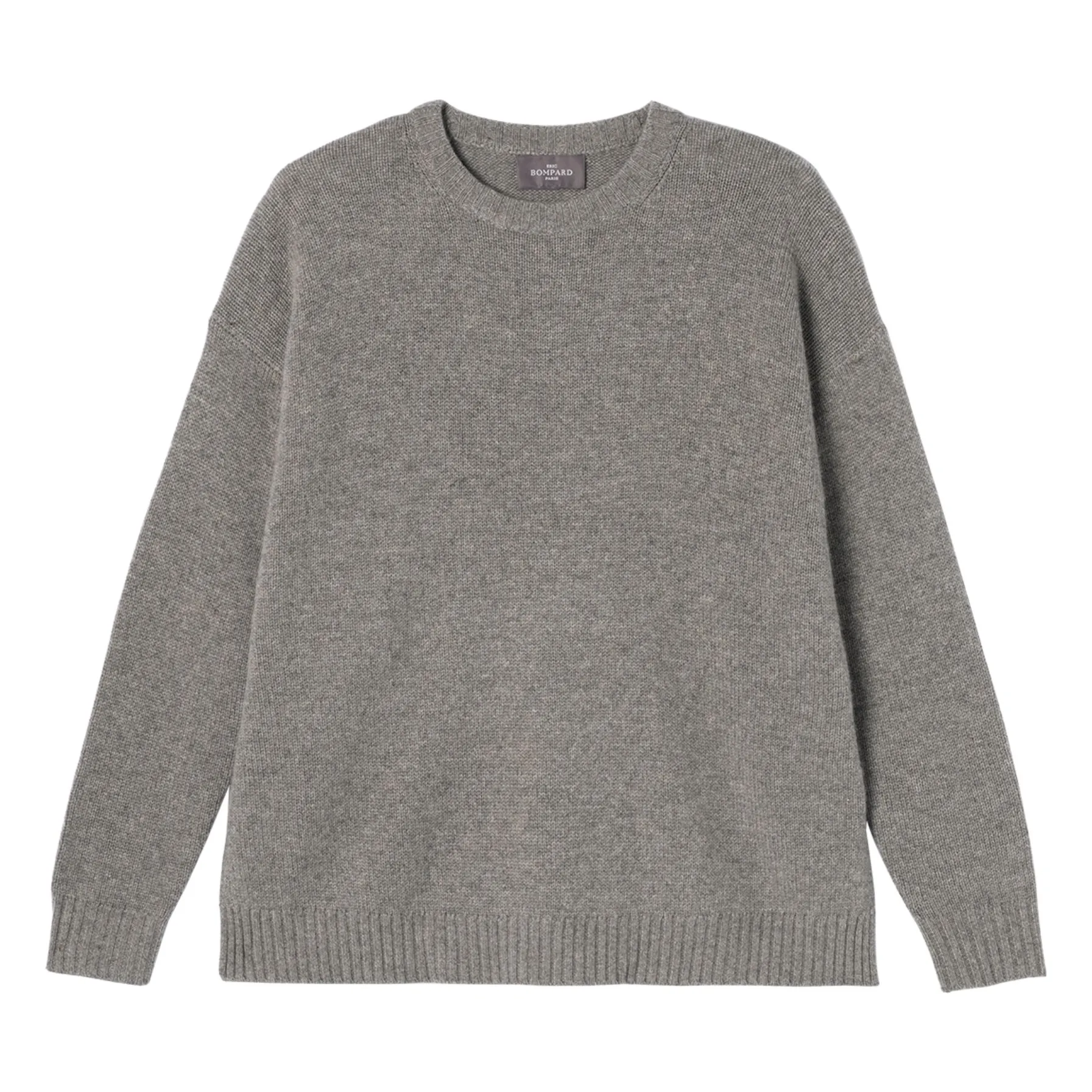 Bompard Women's Grey Round Neck Sweater Cashmere