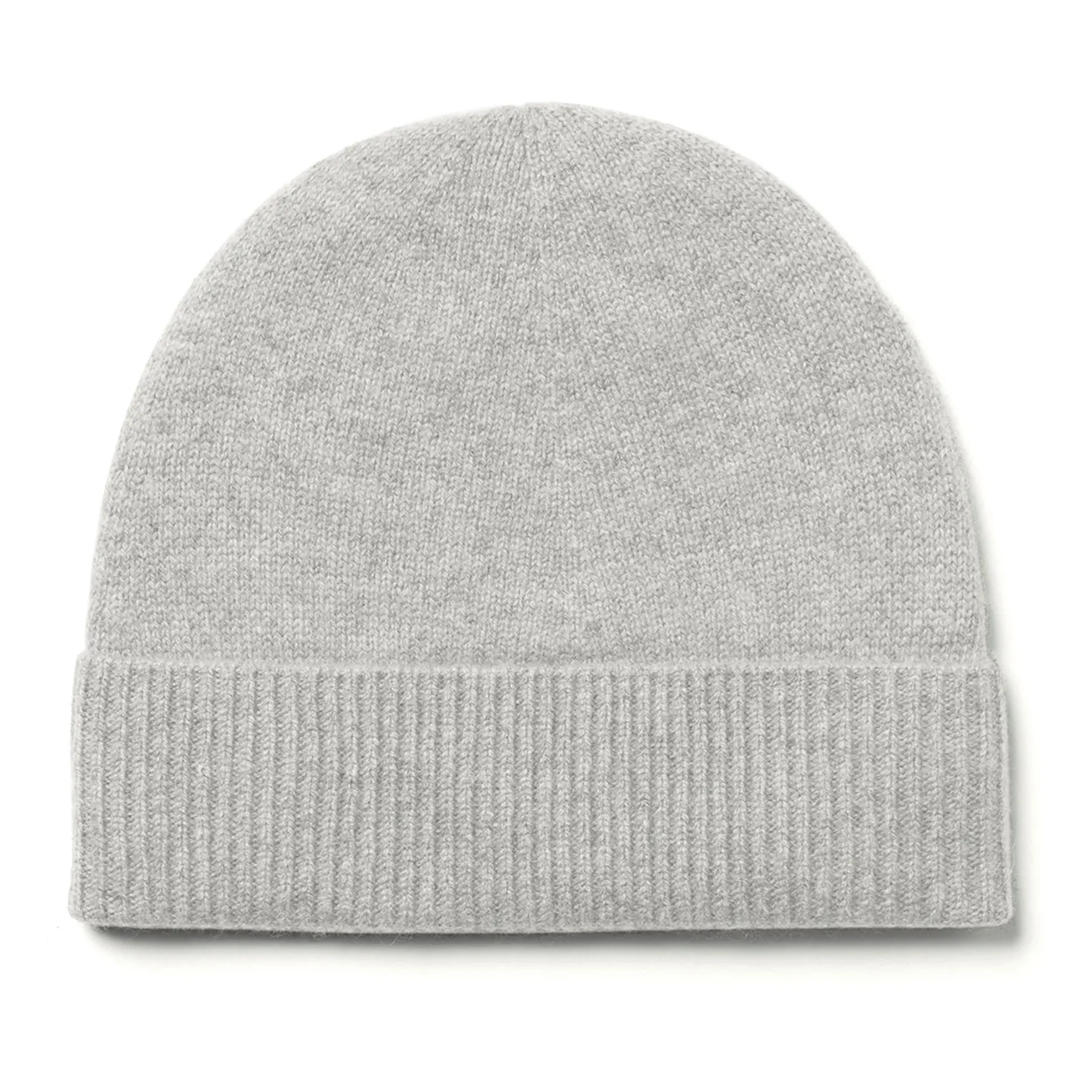 Bompard Silver Grey Classic Cashmere Beanie