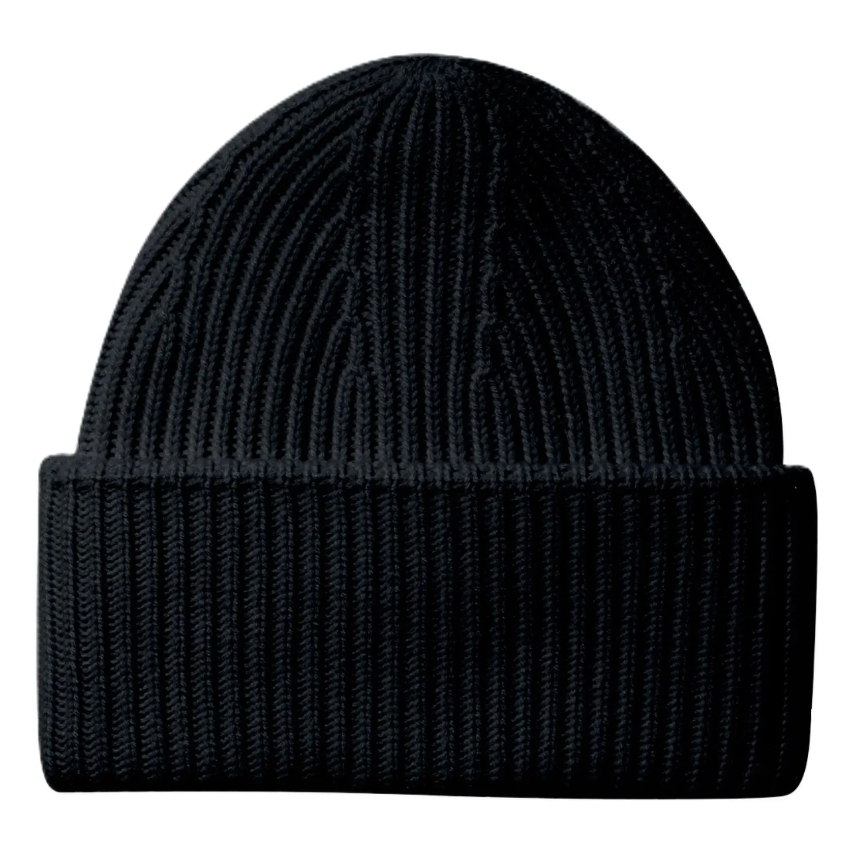 Bonnet Côtes Cachemire | Noir- Image produit n°0