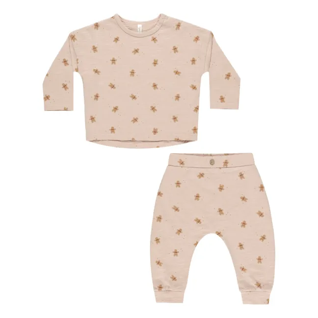 Gingerbread T-Shirt and Pants | Beige pink