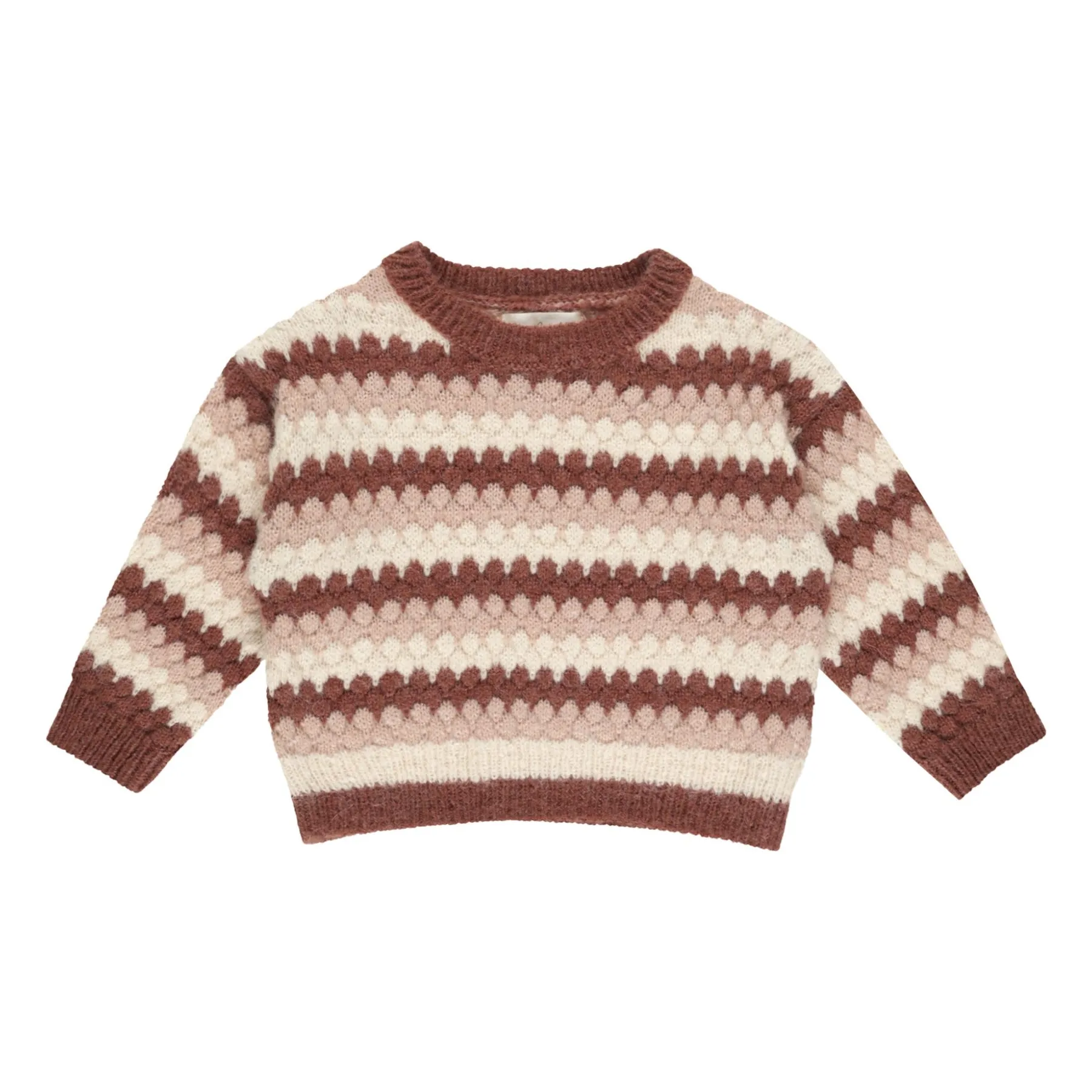 Rylee + Cru Ecru Aspen Striped Sweater