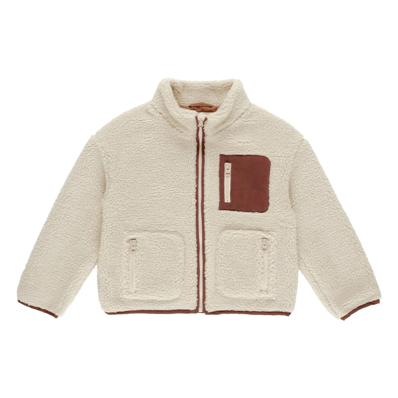 Rylee + Cru Ecru Felix Sherpa Jacket