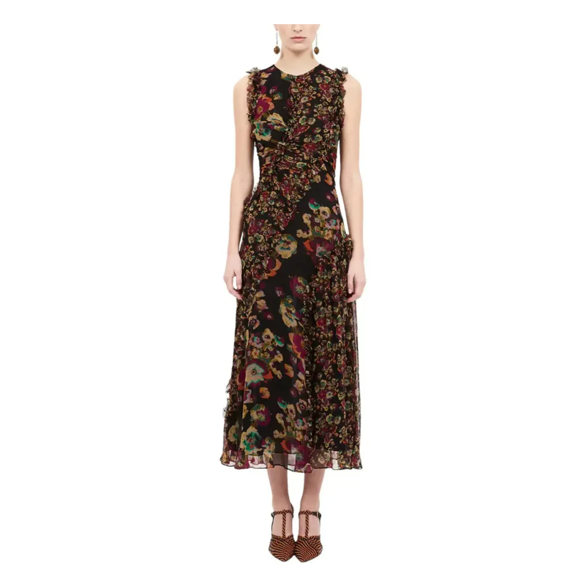 Ulla Johnson Black Avrelie Silk Dress