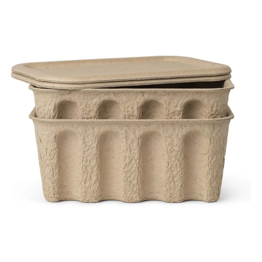 Boîte de rangement en papier - Set de 2- Image produit n°0