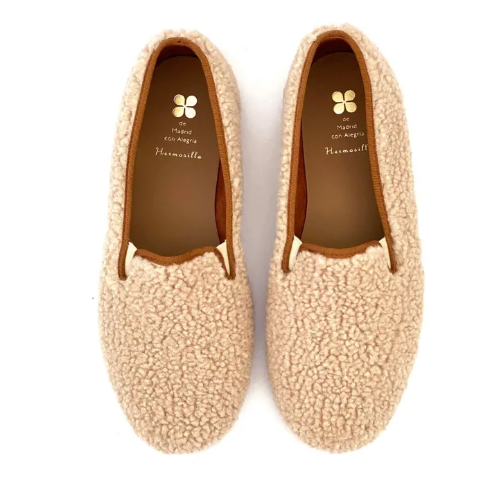 Hermosilla Mégève Cocoon slippers Women's collection Cream