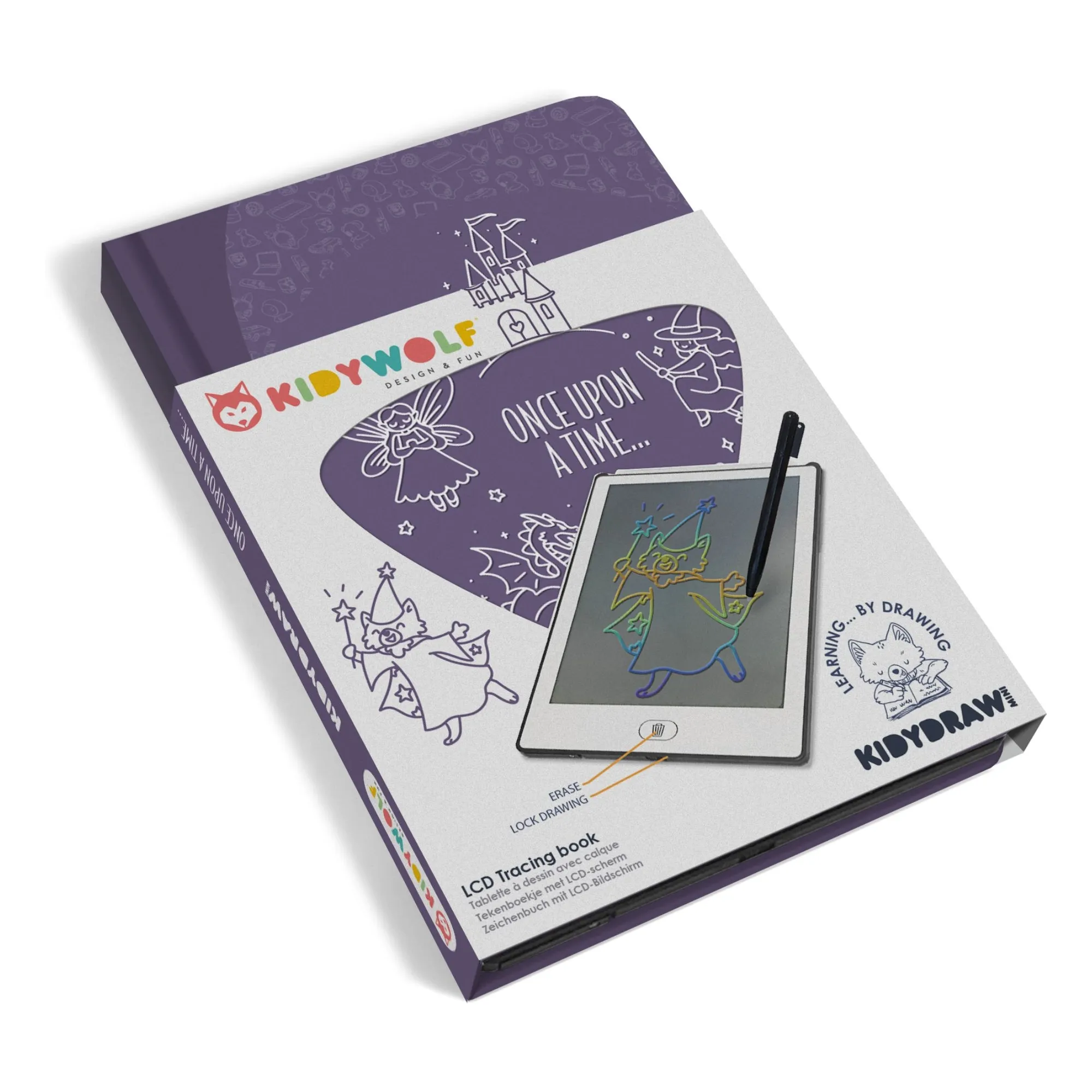 Kidywolf Purple Kidydraw Mini Drawing Board