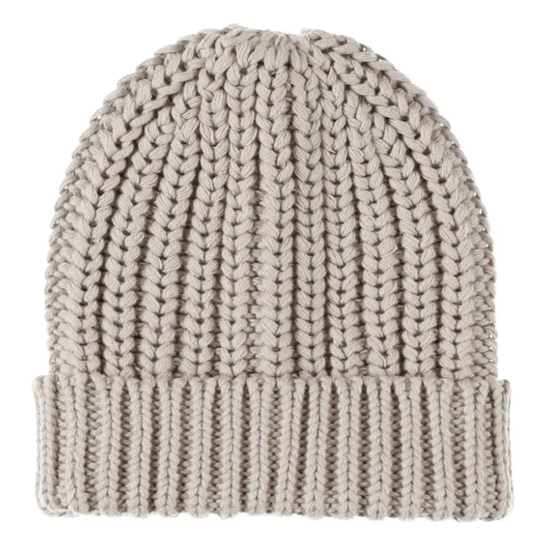 Quincy Mae Light Grey Chunky Hat