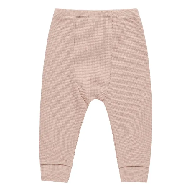 Waffle Legging | Pink
