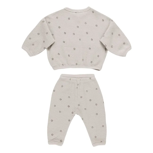 Sudadera y pantalón con estampado de estrellas | Gris Claro