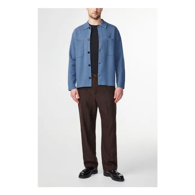 Jacke Jonas 6398 Merinowolle | Blau