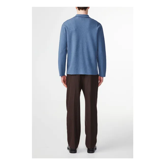 Jacke Jonas 6398 Merinowolle | Blau