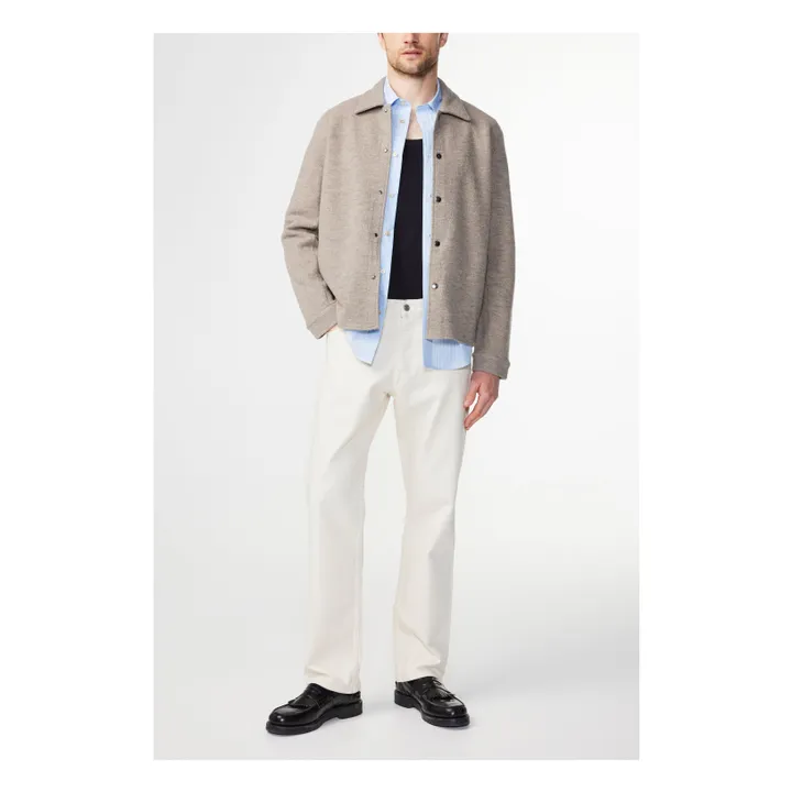 Giacca in lana merino 6398 bollita | Seta greggia- Immagine del prodotto n°2