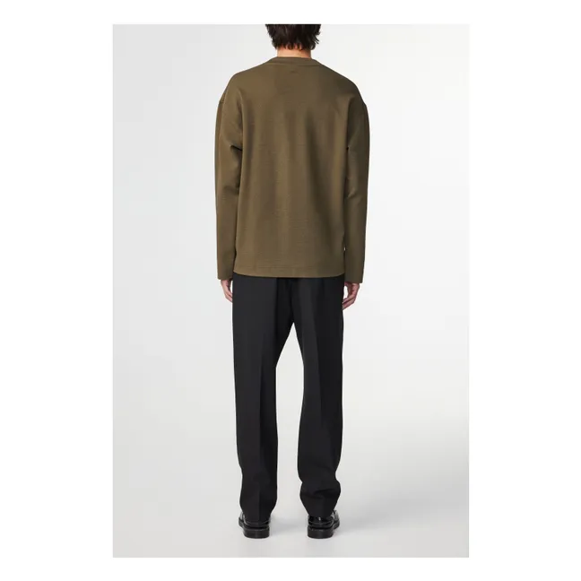 Sweatshirt Benja 3530 Bio-Baumwolle | Khaki-braun