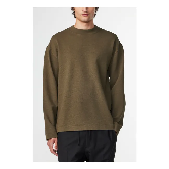 Sweatshirt Benja 3530 Bio-Baumwolle | Khaki-braun
