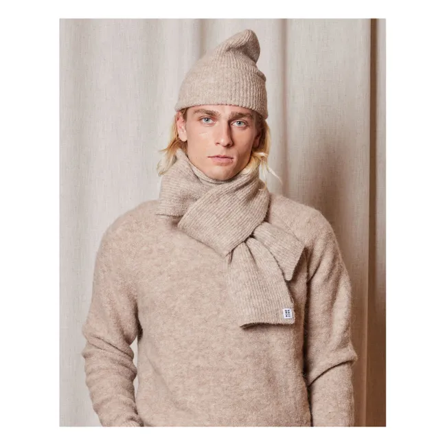 Baby Wool Alpaca Beanie | Light brown