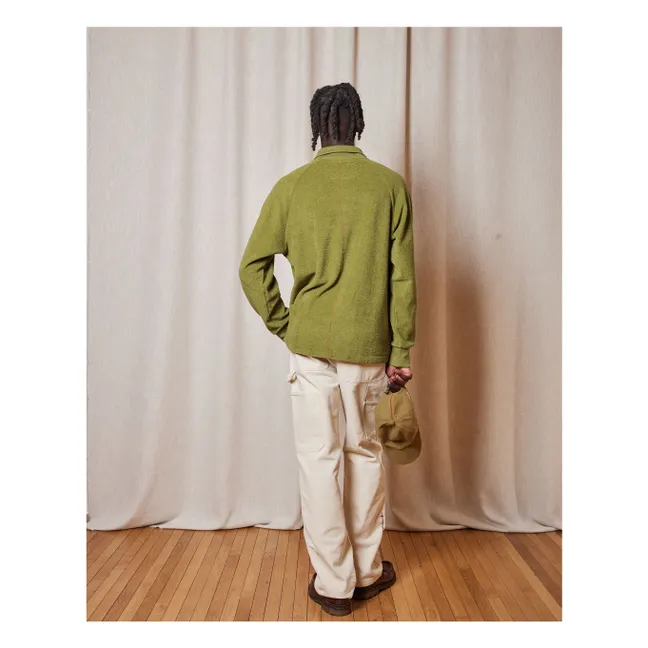 Ignis Towelling Sweat Recycled Fibres | Olive green