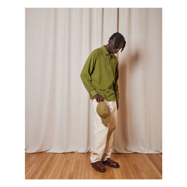 Ignis Towelling Sweat Recycled Fibres | Olive green