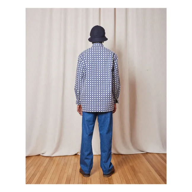 Camisa de algodón Shadow Delos | Azul Marino