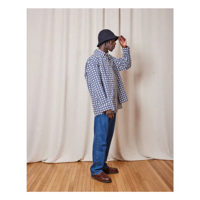 Camicia in cotone Shadow Delos | Blu marino