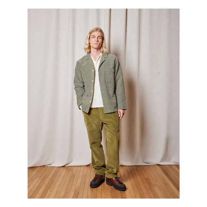 Maji Snow Jacke mit Stickerei aus recycelter Baumwolle | Khaki- Produktbild Nr. 1