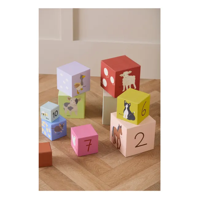 Cubos apilables de cartón AIDEN 