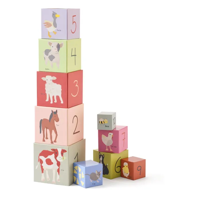 Cubos apilables de cartón AIDEN 