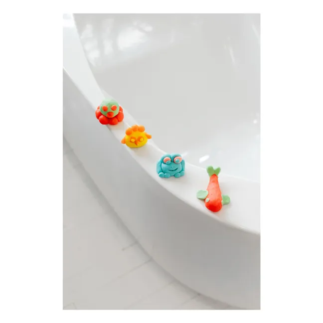 Duo of Pataploof washable modeling clay and mold | Orange