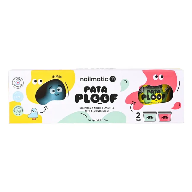 Duo of Pataploof washable modeling clay and mold | Green
