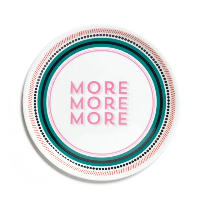Teller More More More | Weiß