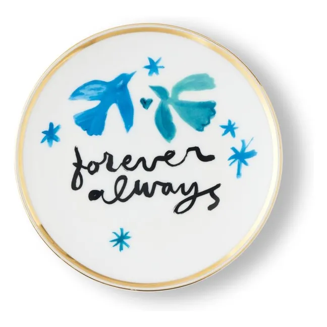 Assiette Forever Always | Blanc