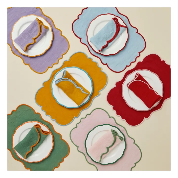 Sets de table - Set de 2 | Jaune moutarde- Image produit n°3