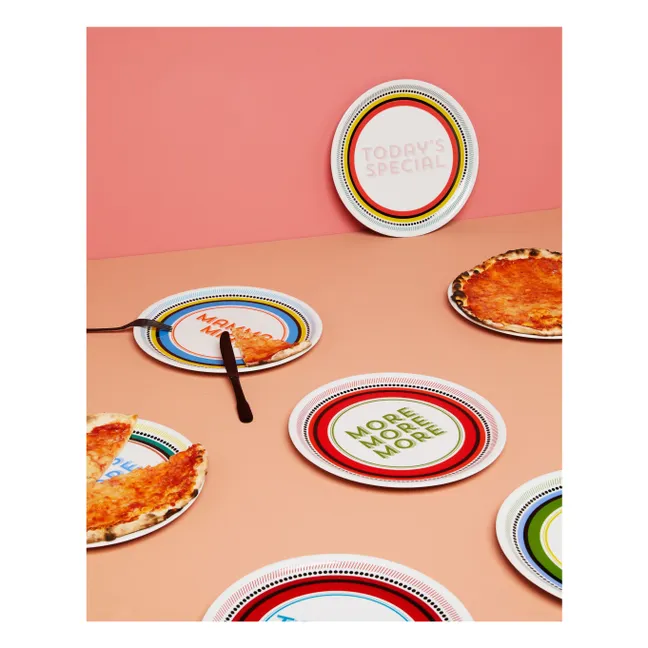 Teller More More More | Weiß