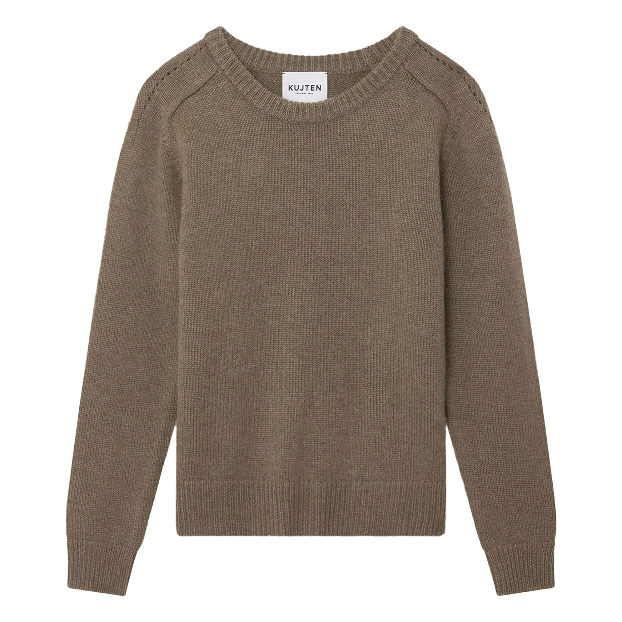 Kujten Marled Khaki Nanami Cashmere Sweater