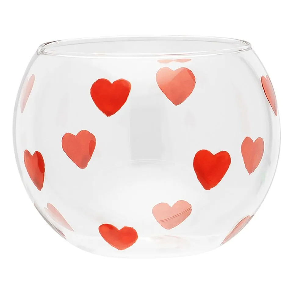 Anna + Nina Red Classic Love Candle Jar
