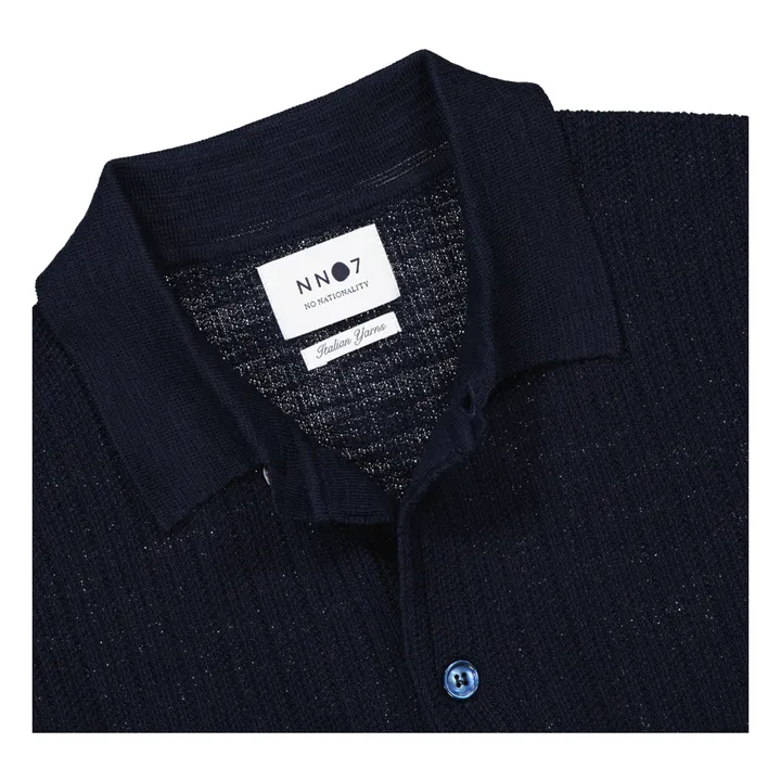Polo de malla Nolan 6577 | Azul Marino- Imagen del producto n°4