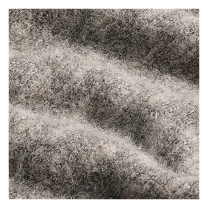 Pull Zackarias 6653 Alpaga et Fibres Recyclées | Gris chiné- Image produit n°3