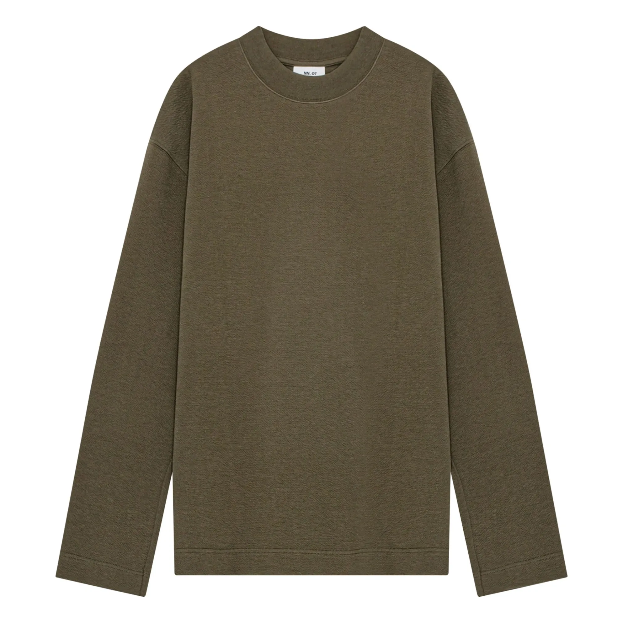Nn.07 Khaki Brown Benja 3530 Organic Cotton Sweatshirt