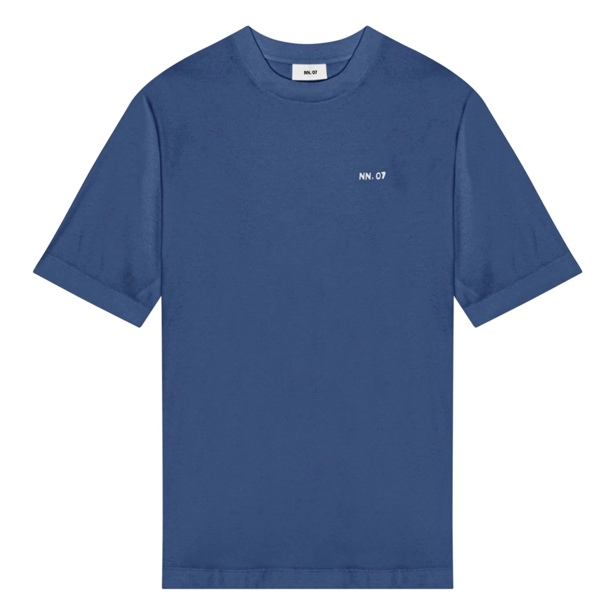 Nn.07 Blue Nat Logo 3525 Organic Cotton T-Shirt