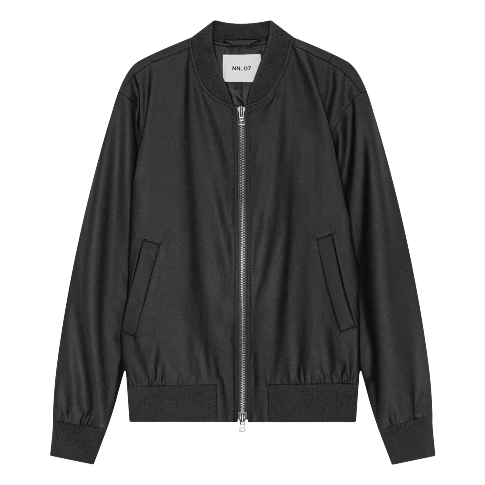 Nn.07 Khaki Bomber Dixon 1088 Wool And Recycled Fibers