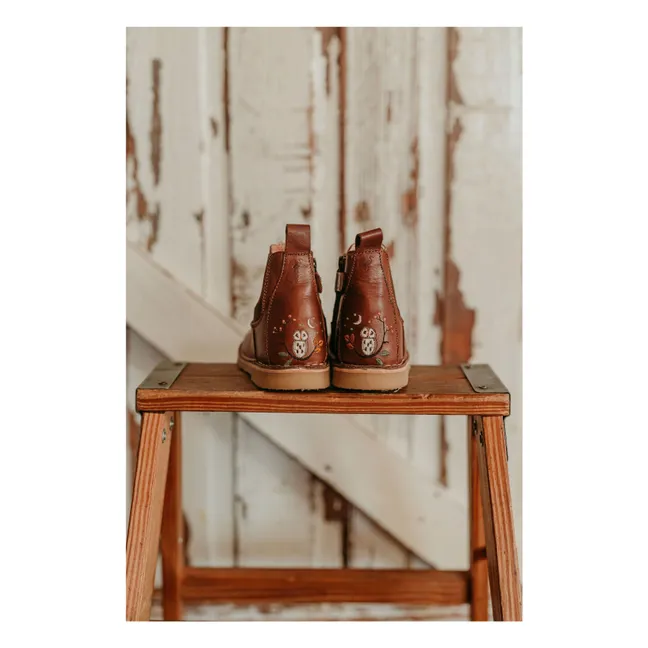 Botines Búho - Colección Uniqua | Marrón