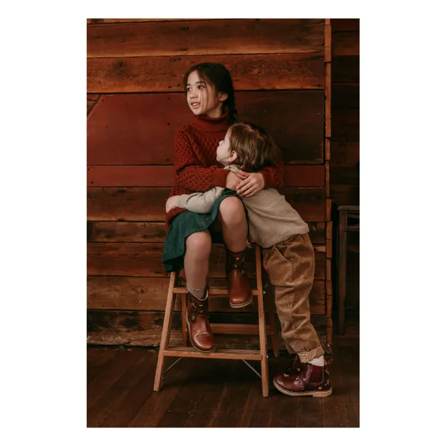 Botines con cremallera - Colección Uniqua | Violeta